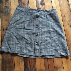 Plaid Mini/Midi Skirt
